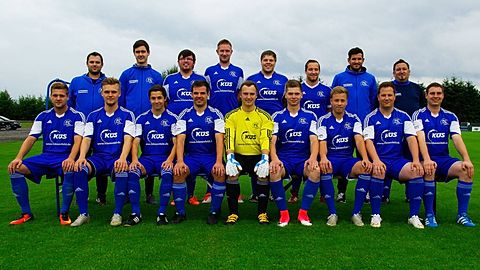 hintere Reihe v.l.n.r.: Michael Blum, Niklas Bender, Florian Müller, Manuel Nick, Christopher Frensch, Spielertrainer Kevin Schneider, Physio Kevin Kirstner, Daniel Bernd 
vordere Reihe v.l.n.r.: Moritz Liesenfeld, Ole Schäfer, Patrick Gras, Shimon Rausch, Danny Menkenhagen, Lars Dürr, Philipp-Lukas Smart, Matthias Barth, Philipp Herter