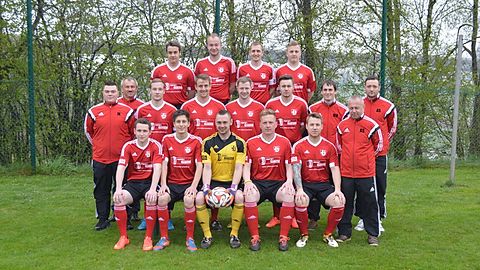 hi. Reihe v.li. Schmitt O.,Schmitt J.,Grüner D.,Körber K.,Mitte v.li. Spielleiter Krämer J.,1. Vorstand Held J.,Löckler C.,Schmitt B., Schmitt M.,Ganzleben A.,Co-Trainer Held M.,Trainer Süß A.,vorne v.li. Schneider R.,Arnold A.,Schüssel C.,Wätzold St.,Pfleger A.,Betreuer Schoch A.