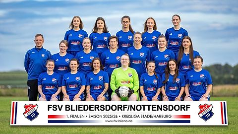 Mannschaftsfoto: Frauen - 1. Mannschaft - FSV Bliedersdorf-Nottensdorf - Saison 25/26