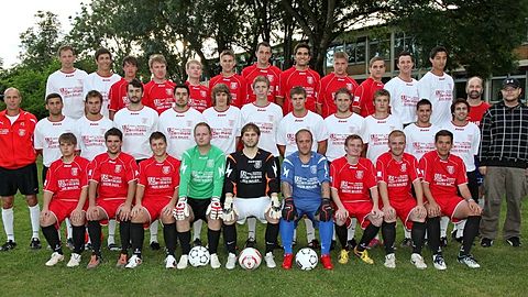 Hinten v.l.: M. Vogt, R. Welz, Schuckert. Herrmann, Heid, Eppinger, Müller, Krämer, Brenner, Uhl, Raule, Marek
Mitte v.l.: Tr. Specht, Akgöl, Bollenbach, Balukcic, Leitloff, Mathies, Happes, Kramer, D. Häfele, Bauer, Walter, Lutz, Co.-Tr. Brinkert, SpA Kesselbach
Vorne v.l.: J.-P. Welz, Schütte, Orth, Hartmann, T. Häfele, Runz, Schmitt, M. Traub, Schäfer.          Foto: Pfeifer