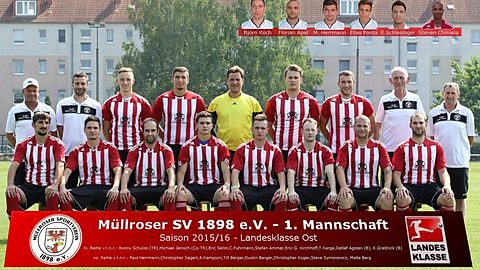 Männermannschaft Müllroser SV 1898 e.V. 
Saison 2015/16
Landesklasse Ost