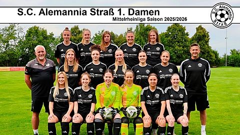 Mannschaftsfoto: Frauen - 1. Mannschaft - SC Alemannia Straß - Saison 25/26
