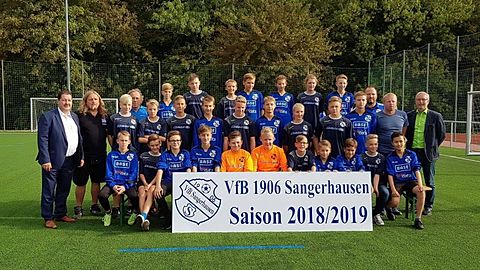 C-Jugend des VfB 1906 Sangerhausen Saison 18/19
(Trainerteam: Gothe, Gängel, Klaus, Strasser)