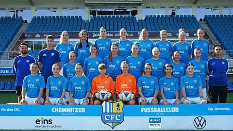 Mannschaftsfoto: U17-Juniorinnen - Chemnitzer FC - Saison 25/26