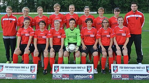 von hinten links:
Lena Mahr (Betreuerin), Steffi Zerrle, Regina Ostner, Anna Mahr, Franzi Missenhardt, Marina Schönwetter, Johanna Leinauer, Alina Wengenmayr, Trainer Markus Schmittner
vorne von links:
Anika Dorn, Julia Stölzle, Isabelle Wenzel, Sandra Mehringer, Jessica Jahn, Nicki Schmittner, Tina Gayer
es fehlen: Vera Gregoric, Marion Müller, Marion Egger, Nadine Bißle, Co-Trainer Willi Leib