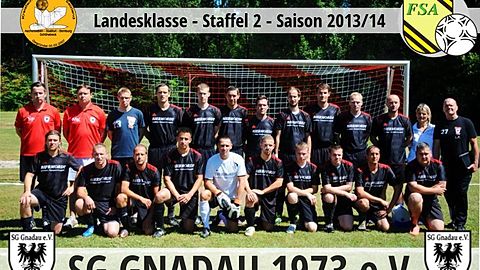 v.h.l.: Trainer Sebastian Pape, Co-Trainer Mirko Kaube, Teammanager Christian Kade, Florian Feickert, Mathias Müller, Thomas Frauendorf, Marcus Rasche, Norbert Wulf, Marcus Mohn, Michael Heinrich, Robert Paasch, Physiotherapeutin Andrea Böhm, Abteilungsleiter Lutz Feickert - v.v.l.: Andreas Böhme, Dennis Schoenebaum, Danny Wenzel, Markus Teske, Ronny Merker, Steven Hoffmann, Johannes Bolm, Nico Steigleder, Remo Heider, Heiko Ladebeck