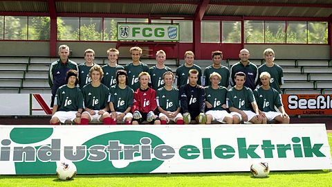 Hinten von links Co-Trainer Thomas Jahn, Hubert Mahler, Walter Zweigardt, Nicolas Korselt, Michael Spendel, Christoph Wirth, Michael Käßmeyer, Trainer Armin Resselberger, Stefan Bauer; vorne von links Christoph Brink, Christoph Schnelle, Fabian Brink, Christian Häring, Benjamin Götz, Martin Grüner, Christoph Rinkenburger, Christian Cretu-Konnerth, Günther Münzing. Es fehlen: Peter Stegner, Sebastian Seifried, Kevin Wagenhuber