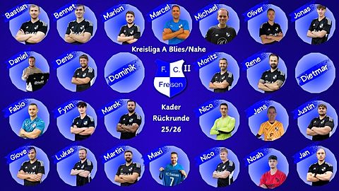 Mannschaftsfoto: Herren - 2. Mannschaft - FC Freisen - Saison 25/26