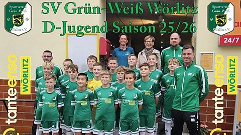 Mannschaftsfoto: D-Jugend (U13) - SV Grün-Weiß Wörlitz - Saison Frühjahr 26	