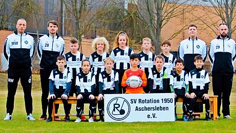Mannschaftsfoto: E-Jugend (U11) - SV Rotation 1950 Aschersleben - Saison Frühjahr 26	