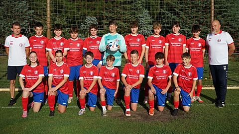 Mannschaftsfoto: C-Jugend (U15) - SV Lausitz Forst - Saison Herbst 25