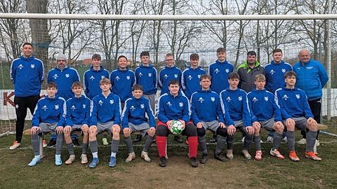 Mannschaftsfoto: B-Jugend (U17) - SV 08 Baalberge - Saison 25/26