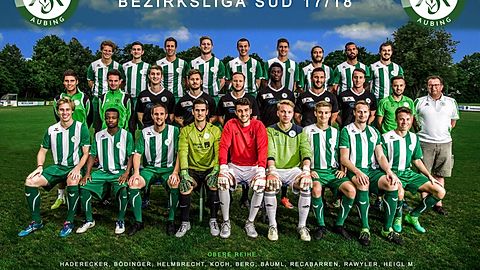SV Aubing I - Bezirksliga Süd 2017/2018
Es fehlen: Matthias Danzer, Alexander Fischer, Tim Görlitz, Paul Wilnauer, Maximilian Zollner, Matthias Lokietz