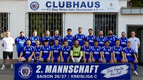 Mannschaftsfoto: Herren - 2. Mannschaft - FC Blau Weiß Italia Oberhausen - Saison 26/27