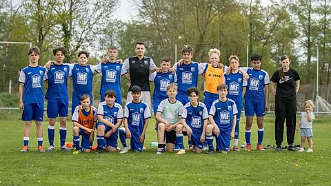 Mannschaftsfoto: C-Jugend (U15) - TuS Siegfried 09 Wahrburg - Saison 25/26