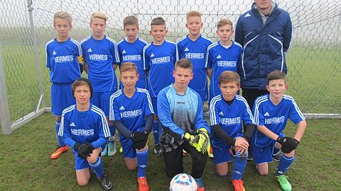 von hinten links: Reimer Patrik, Reitinger Maximilian, Beier Julian, Hermes Rolf, Frey Christoph, Scherr Johannes, Trainer Danner Christoph  
von vorne links: Lottner Andreas, Kautz Alexander, Mayer Bastian, Meier Mario, Zach Christoph