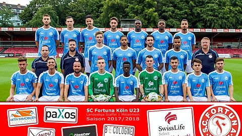 Mannschaftsfoto Fortuna Köln U 23 Saison 2017/18