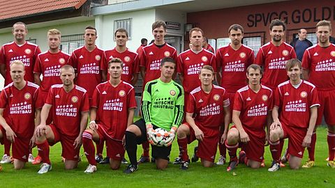 H. v. l.: Trainer Bauer, Mielitz, Katholing, Schwelerski, Blechschmidt, F. Rabenstein, Helger, H. Rabenstein, Zinke, Arndt, Weihrauch. V. v. l.: Schullerus, Vogel, Neuner, Pöhlmann, Mertins, Opel, M. Rabenstein.