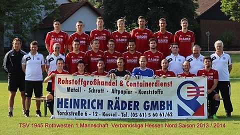 TSV 1945 Rothwesten 1.Mannschaft Verbandsliga Hessen/Nord Saison 2013 / 2014

Foto:privat