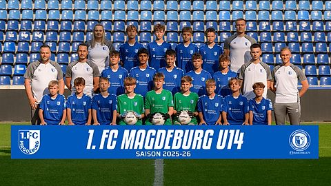 Mannschaftsfoto: C-Jugend (U14) - 1. FC Magdeburg - Saison 25/26