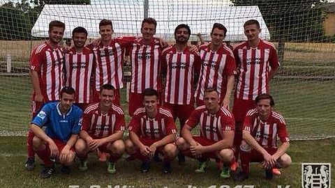 ein Teil der Mannschaft ( Turniersieger in Gabsheim ), anderes Foto mit kompletten Kader folgt