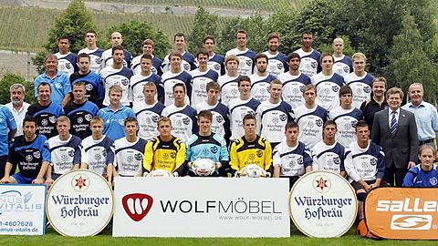 Der Gesamtkader des Würzburger FV für die Bayern- und Bezirksliga in der Saison 2010/2011