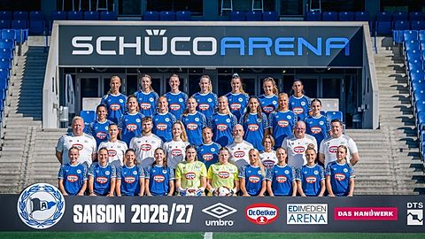 Mannschaftsfoto: Frauen - 1. Mannschaft - DSC Arminia Bielefeld - Saison 26/27