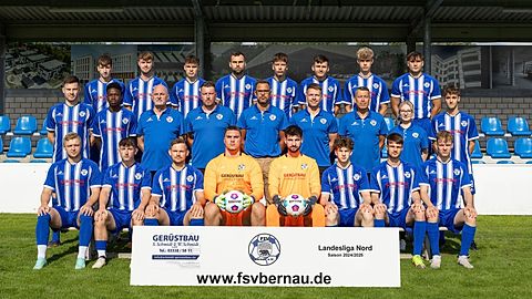 Mannschaftsfoto 1. Herren FSV Bernau Saison 2024/25