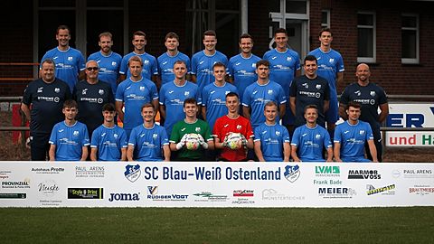 Mannschaftsfoto: Herren - 1. Mannschaft - SC Blau-Weiß Ostenland - Saison 25/26