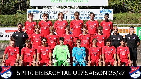 Mannschaftsfoto: B-Jugend (U17) - Spfr Eisbachtal - Saison 26/27