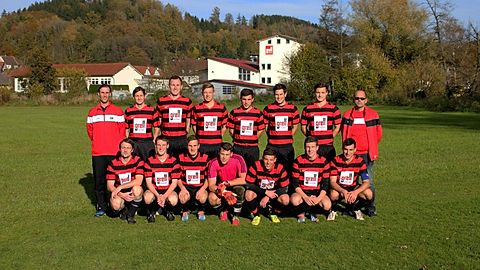 Der SV Fischbach in der Vorrunde der Saison 2014/2015 vor dem Spiel gegen den SV Mittelbuch