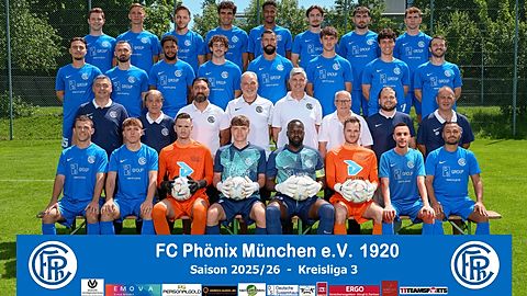 Mannschaftsfoto: Herren - 1. Mannschaft - FC Phönix München - Saison 25/26