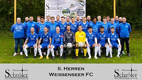 Mannschaftsfoto Weißenseer FC II Saison 2022/23