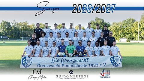 Mannschaftsfoto: Herren - 1. Mannschaft - Grenzwacht Pannesheide - Saison 26/27