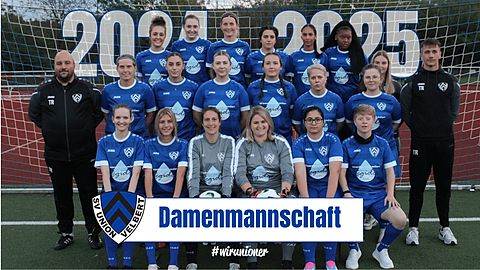 Mannschaftsfoto Damenmannschaft SV Union Velbert, Saison 24/25