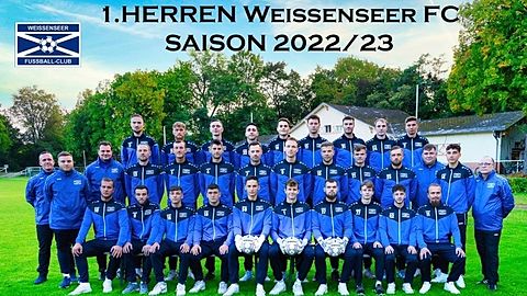 Mannschaftsfoto Weißenseer FC 1. Herren Saison 2022/23