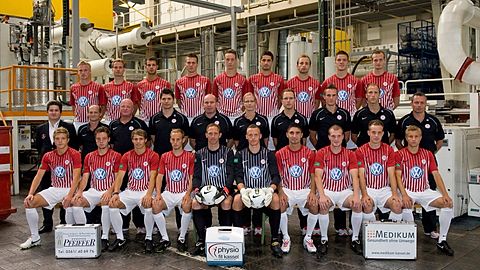 Die Mannschaft des KSV Hessen in der Saison 2011/12
Foto: Harry Soremski