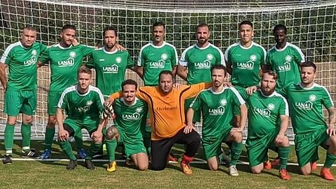 Die Mannschaft beim Spiel in Uedem.