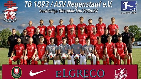 Mannschaftsfoto: Herren - 1. Mannschaft - TB/ASV Regenstauf - Saison 26/27