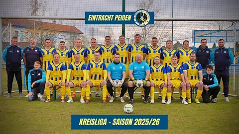 Mannschaftsfoto: Herren - 1. Mannschaft - SV Eintracht Blau-Gelb Peißen - Saison 25/26