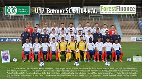 U17 Bundesligakader des Bonner SC für das Spieljahr 2013/14