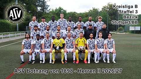 Mannschaftsfoto: Herren - 2. Mannschaft - ASV Botnang - Saison 26/27