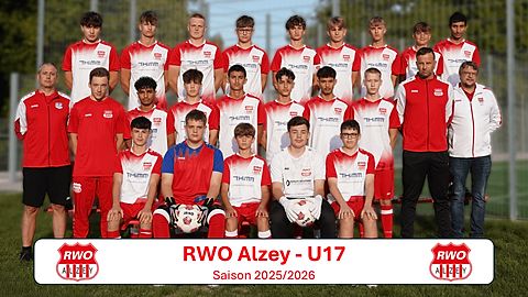 Mannschaftsfoto: B-Jugend (U17) - SG RWO Alzey - Saison 25/26