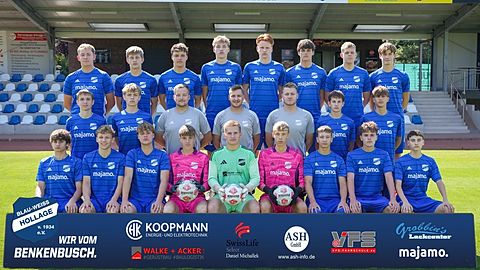 Mannschaftsfoto: A-Jugend (U19) - Blau-Weiss Hollage - Saison 26/27