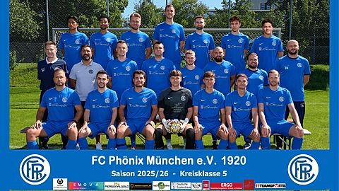 Mannschaftsfoto: Herren - 2. Mannschaft - FC Phönix München - Saison 25/26