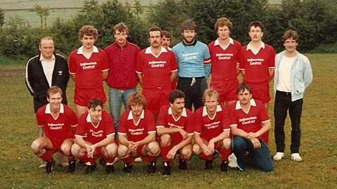 Wolfgang Schmoll, Oliver Siebert, Karl-Heinz Reitze, Klaus Mey, Klaus Münch, Frank Sartor, Walter Wiegand, Rainer Wicke, Kurt Becker. Vordere Reihe: Harald Münch, Frank Möller, Harald Degenhardt, Eberhard Dietze, Günther Degenhardt, Peter Rißler
