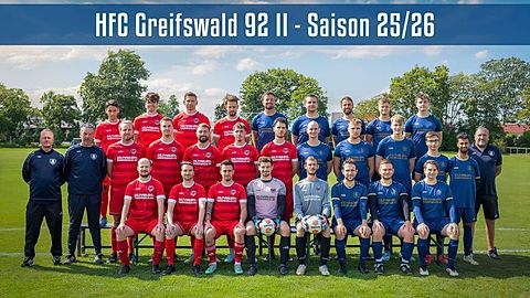 Mannschaftsfoto: Herren - 2. Mannschaft - HFC Greifswald 92 - Saison 25/26