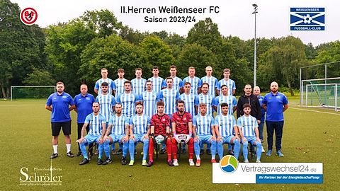 Mannschaftsfoto Weißenseer FC II (Saison 2023/24)