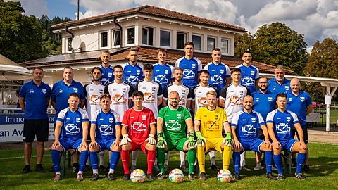 Hintere Reihe von links nach rechts: 
Tobias Keller; Moritz Keller; Fabio Kammerer; Leon Jansen; Max Keller; Maximilian Meier; Jens Schneider (Betreuer); 
Mittlere Reihe von links nach rechts:
Patrick Maier-Blanc (sportlicher Leiter); Mick Fahr (Trainer); Julian Foidl; Joshua Vogt; Jonas Wagner; Janis Mikulcic; Aaron Vogt; Yannik Scheurer; Yannik Unmüssig (Betreuer); Rene Gentner (Sportvorstand);  
Vordere Reihe von links nach rechts:
Patrik Mihaljevic; Cedric Kubicki; David Vogt; Norman Berger; Simon Möschlin; Erwin Suppes; Fabrizio Leonardi;
