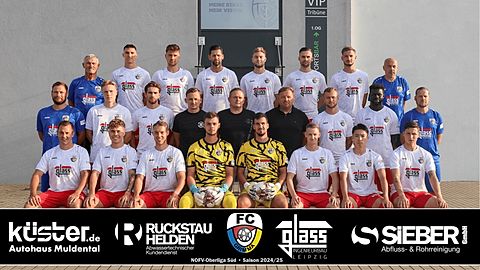 hintere Reihe von links: Malte Banko (Zeugwart), Louis Walter, Toni Ziffert, Stefan Schumann, Lenny Pechmann, Lucas Bartsch, Tim Mattheus, Tom Rietzschel (Team-Manager)
mittlere Reihe von links: Benjamin Förster (Co-Trainer), Albert Pistol, Jannik Huhn, Andy Seydel, Jens Sieber, Toni Sörmus (alle Geschäftsführender Vorstand), Jan Hübner, Lunácio Gomes, René Behring (Trainer)
vordere Reihe von links: Max Worbs, Valentino Schubert, Max Nitschke, Christopher Hauswald, Lukas Böhm, Vincent Markus, Kento Nakano, Robin Spreitzer
es fehlen: Matty Goldammer, Tom Stockmann, Tommy Kind, Artem Tsarenko